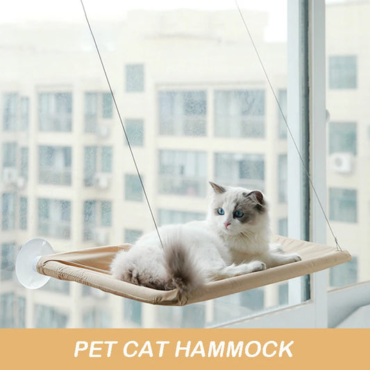 Hamaca de Ventana Aérea para Gatos (Cama Colgante con Capacidad 20 kg)