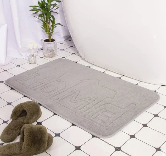 Alfombra de Baño Adoquín 3D (Espuma Viscoelástica) - Tapete de Suelo Súper Absorbente y Antideslizante