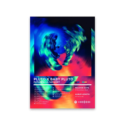 Lienzo musical retro para pared