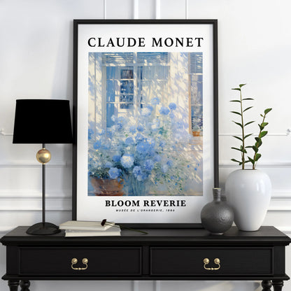 Póster Vintage de Arte Famoso (Claude Monet) - Impresión en Lienzo Giclée de Paisajes y Flores