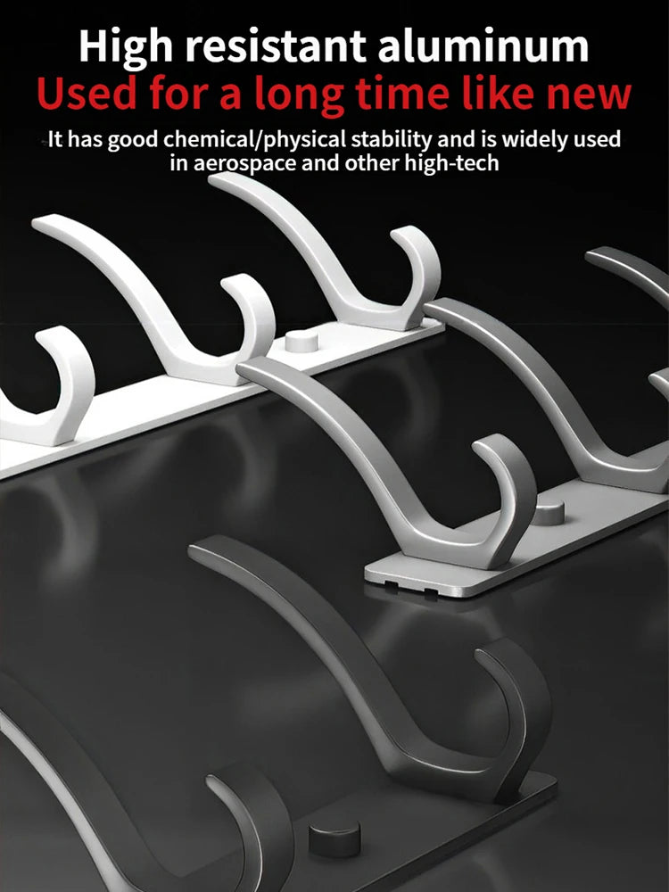 Gancho Organizador Colgante para Puerta (Sin Taladro) - Perchero Multiusos para Ropa y Accesorios