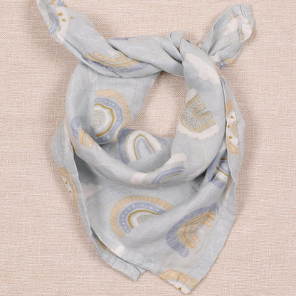 Set de 5 Toallas y Mantas de Muselina (60 x 60 cm) - Bambú y Algodón Súper Suave