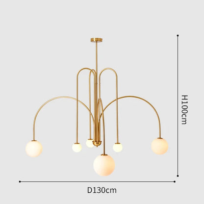 Lámpara Colgante Minimalista Nórdica - Chandelier de Arte Geométrico