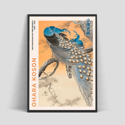 Póster de Arte Japonés de Exposición (Katsushika Hokusai) - Impresión de Paisajes Vintage en Lienzo