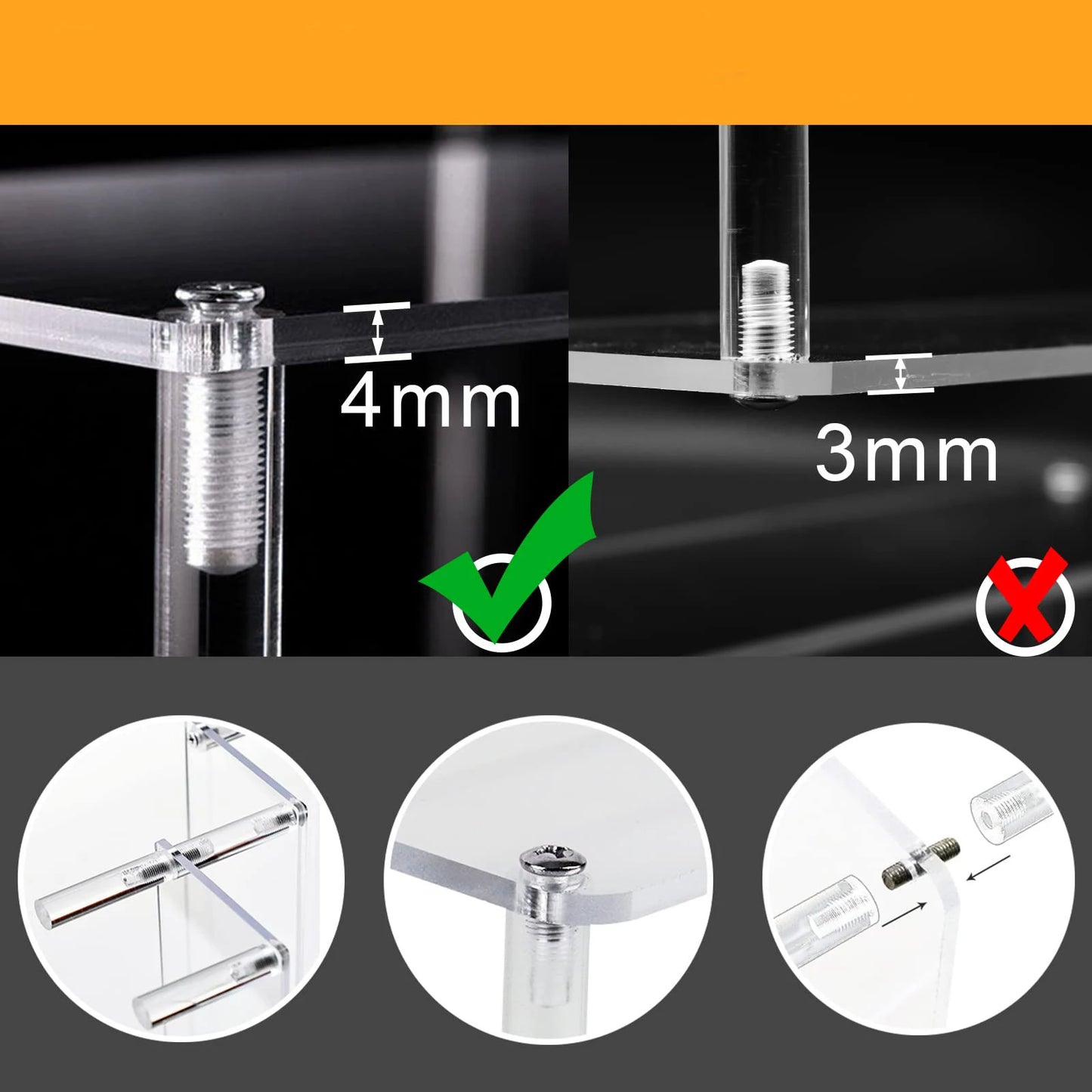 Expositor Transparente de Acrílico de 2 Escalones - Organizador Multiusos para Figuras, Postres y Perfumes