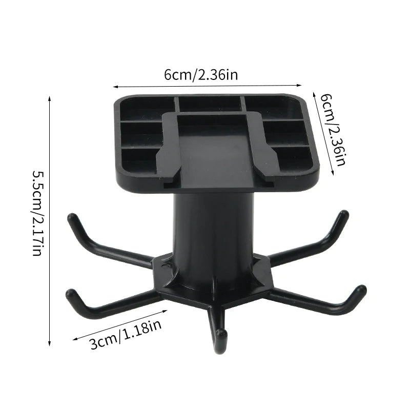 Colgador Giratorio de Cocina sin Taladro | Estante de Pared con Ganchos para Utensilios y Accesorios de Cocina