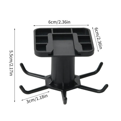 Colgador Giratorio de Cocina sin Taladro | Estante de Pared con Ganchos para Utensilios y Accesorios de Cocina