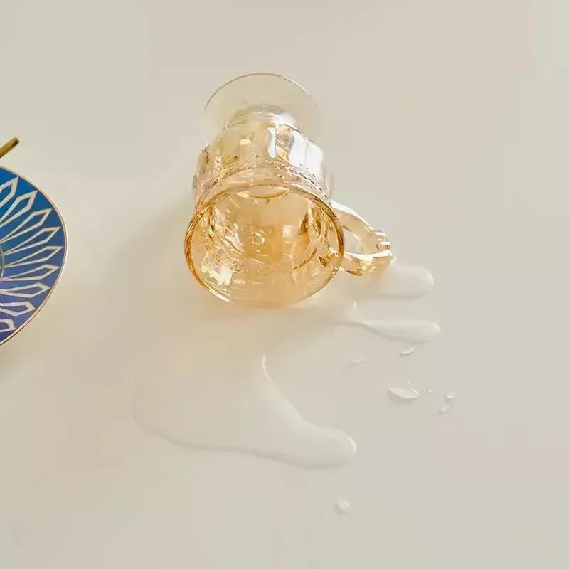 Mantel de Cuero Elástico Ajustable Impermeable y Antimanchas | Cubierta Protectora de Mesa "Full Package" Lavable | Mantel de Piel Sintética para Comedor y Mesa de Café