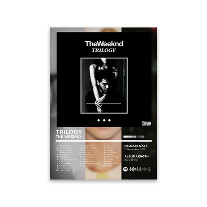 Lienzo musical retro para pared