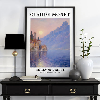 Póster Vintage de Arte Famoso (Claude Monet) - Impresión en Lienzo Giclée de Paisajes y Flores