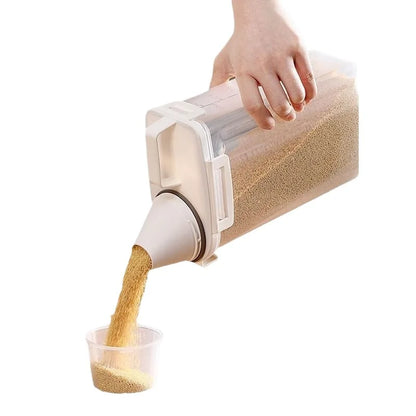 Tarro Hermético de Almacenamiento para Cocina (Grado Alimenticio) | Contenedor Sellado Reutilizable para Alimentos Secos