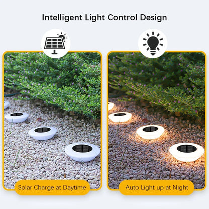 Luces Solares LED de Suelo Impermeables IP65 | Pack de 1 a 8 Focos Solares de Exterior para Jardín, Caminos y Césped | Iluminación Automática de Acero Inoxidable