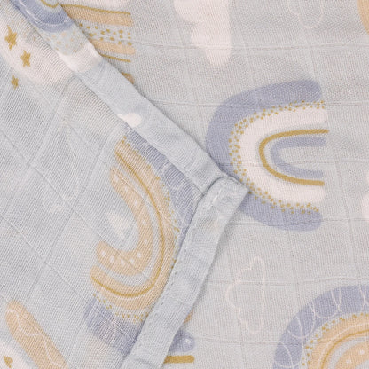 Set de 5 Toallas y Mantas de Muselina (60 x 60 cm) - Bambú y Algodón Súper Suave