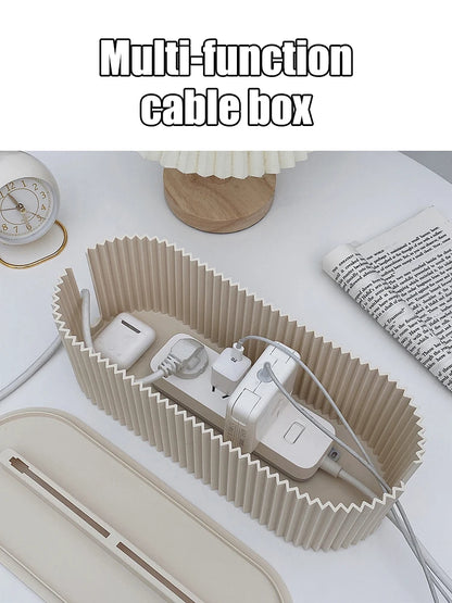Caja Organizadora de Regletas Domésticas Multi-Propósito | Contenedor de Gestión de Cables y Datos para el Hogar