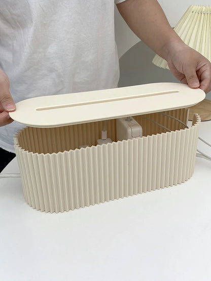 Caja Organizadora de Regletas Domésticas Multi-Propósito | Contenedor de Gestión de Cables y Datos para el Hogar