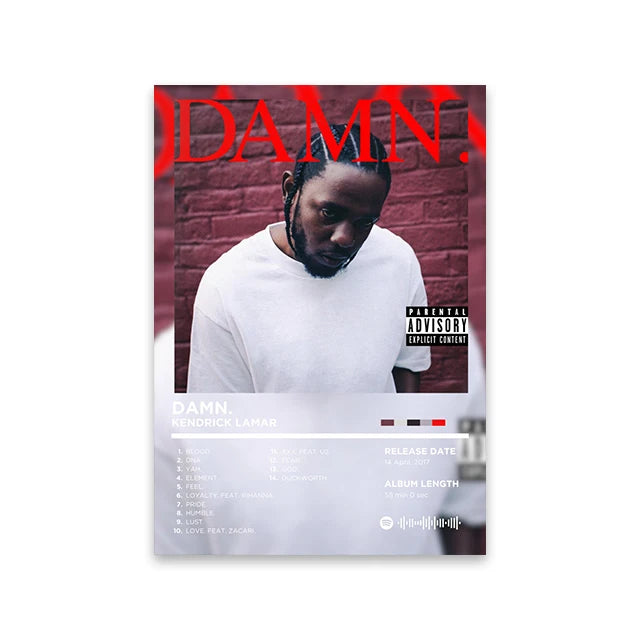 Lienzo musical retro para pared