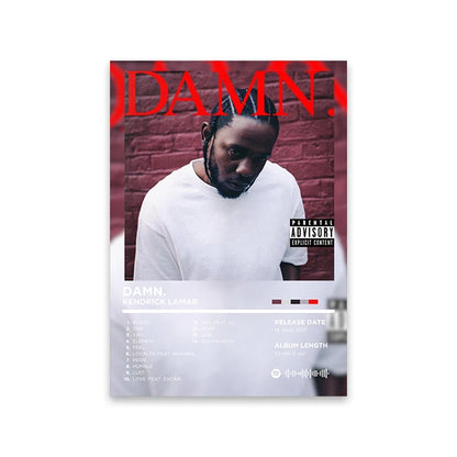 Lienzo musical retro para pared