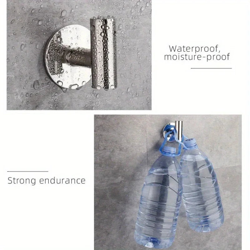 Gancho de Pared de Acero Inoxidable de Alta Resistencia | Colgador de Toallas, Abrigos y Utensilios para Baño y Cocina