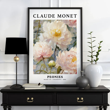 Póster Vintage de Arte Famoso (Claude Monet) - Impresión en Lienzo Giclée de Paisajes y Flores