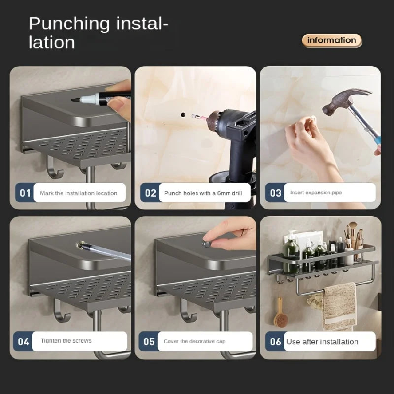 Repisa de pared multifuncional