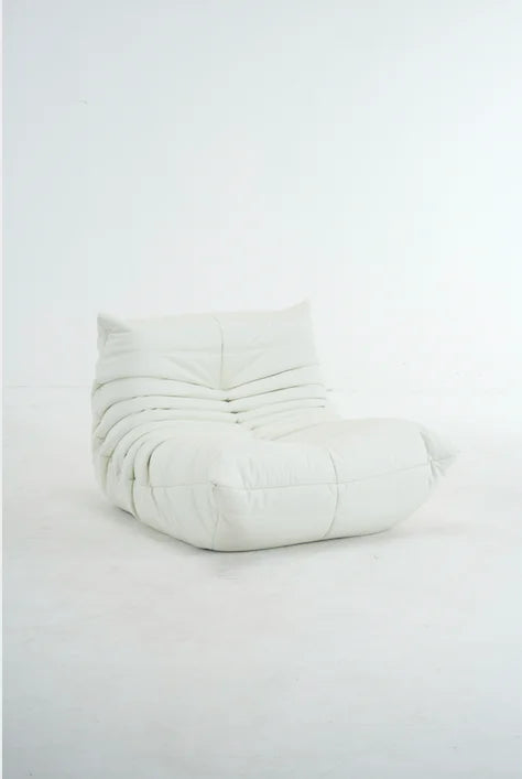 Sillón Individual Oruga (Terciopelo) - Sofá Plegable Tatami Lazy, Silla de Lectura/Mecedora para Dormitorio y Balcón