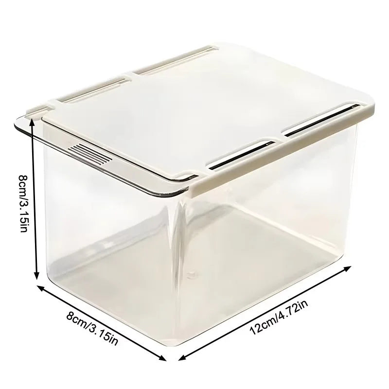 Caja Organizadora Transparente de Baño con Cajón Deslizable | Almacenamiento Bajo Espejo para Algodones y Maquillaje