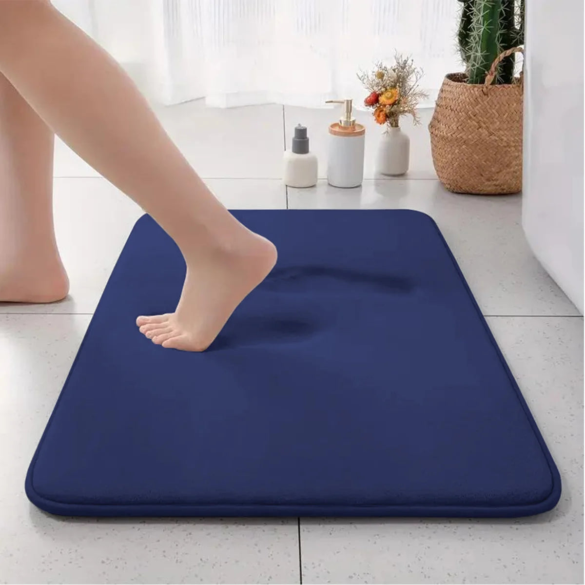 Alfombra de baño antideslizante y absorbente