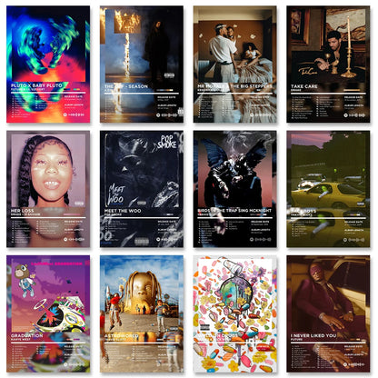 Lienzo musical retro para pared