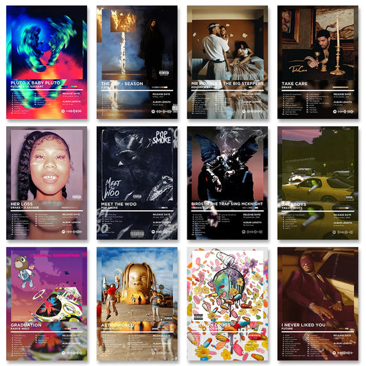 Lienzo musical retro para pared