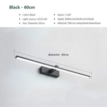 Aplique de Pared LED Moderno DAMIASMIL - Lámpara Sconce de Tocador para Espejo de Baño y Maquillaje