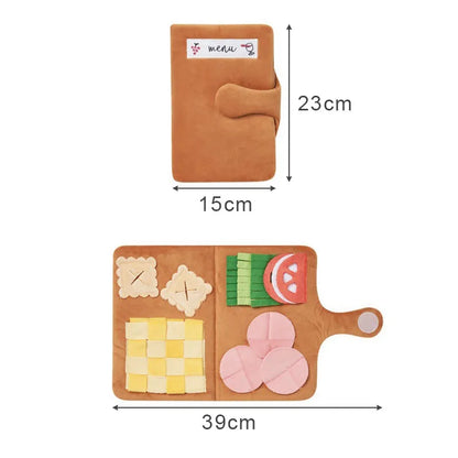 Alfombra de Olfateo y Puzle de Peluche (Snuffle Mat) - Juguete Dispensador de Comida Lenta y Sonoro para Perros Pequeños y Medianos