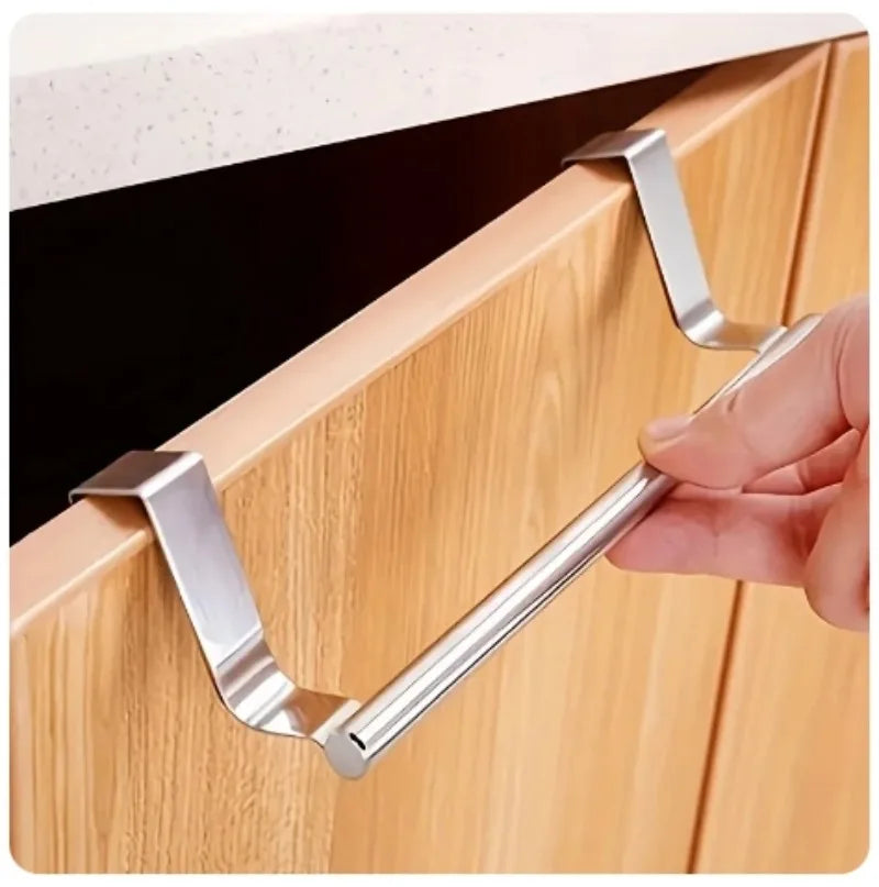 Toallero Colgante de Acero Inoxidable (Over Door) - Organizador para Cocina y Baño