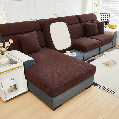 Funda de Sofá Elástica de Jacquard Premium | Protector de Muebles Lavable y Antideslizante | Cubre Sofás para Salón, Oficina y Dormitorio