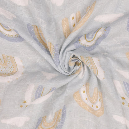 Set de 5 Toallas y Mantas de Muselina (60 x 60 cm) - Bambú y Algodón Súper Suave