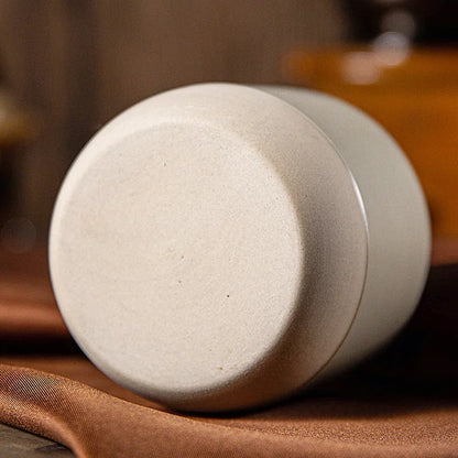 Taza Vintage de Cerámica de Gres (Stoneware) - Estilo Japonés para Café y Té