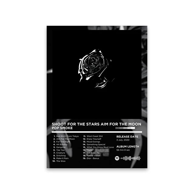 Lienzo musical retro para pared