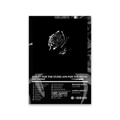 Lienzo musical retro para pared