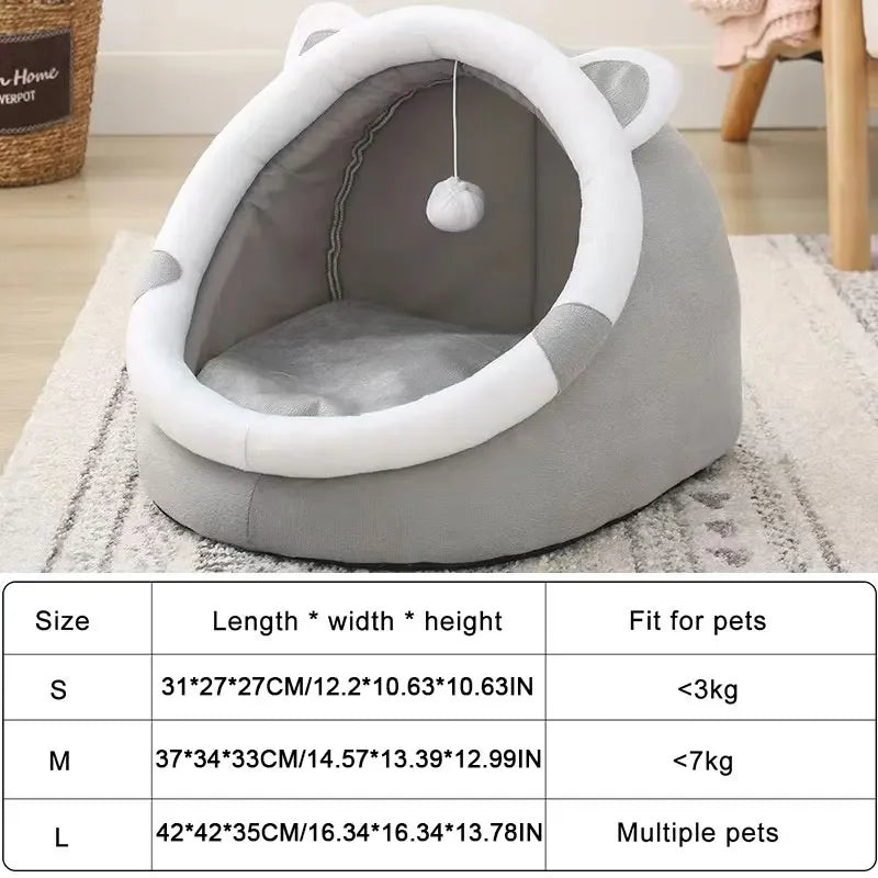 Tienda Cueva Térmica Plegable para Gatos y Perros Pequeños (Lavable)