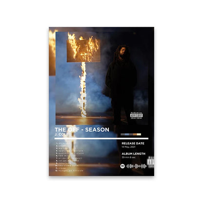 Lienzo musical retro para pared