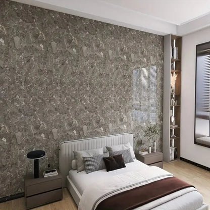 Papel Pintado Vinílico Autoadhesivo de Mármol 3D - Adhesivo Removible para Pared, Piso y Techo