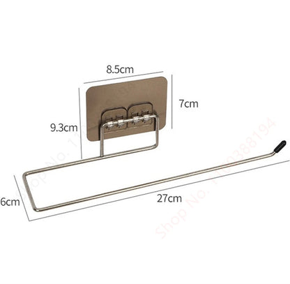 Organizador Adhesivo de Papel Higiénico y Toallas (Acero Inoxidable SUS304)